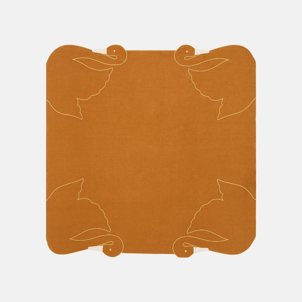 Swan Tablecloth | Caramel