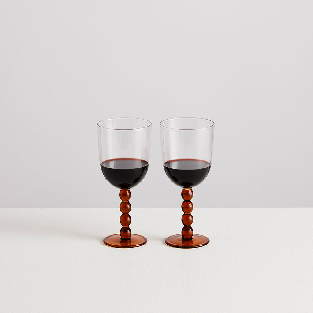 2 Volute Wine Glasses