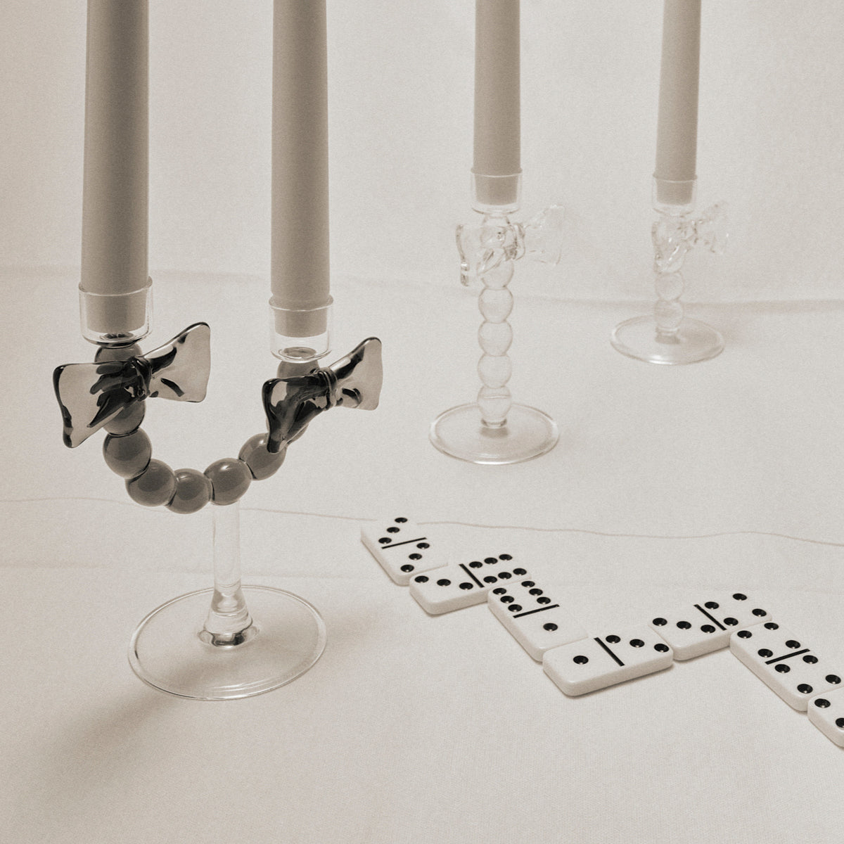 Double Bow Candle Holder