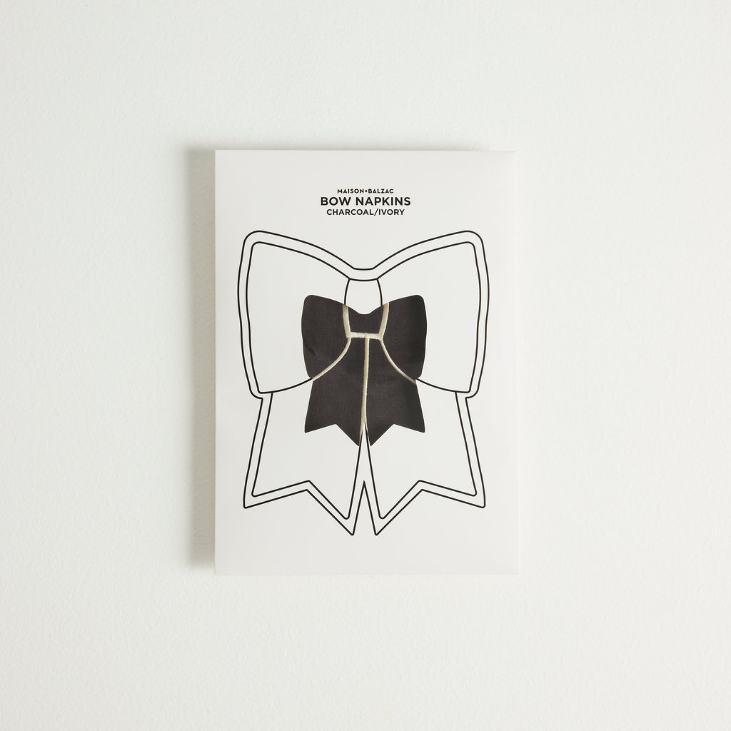 4 Bow Cocktail Napkins