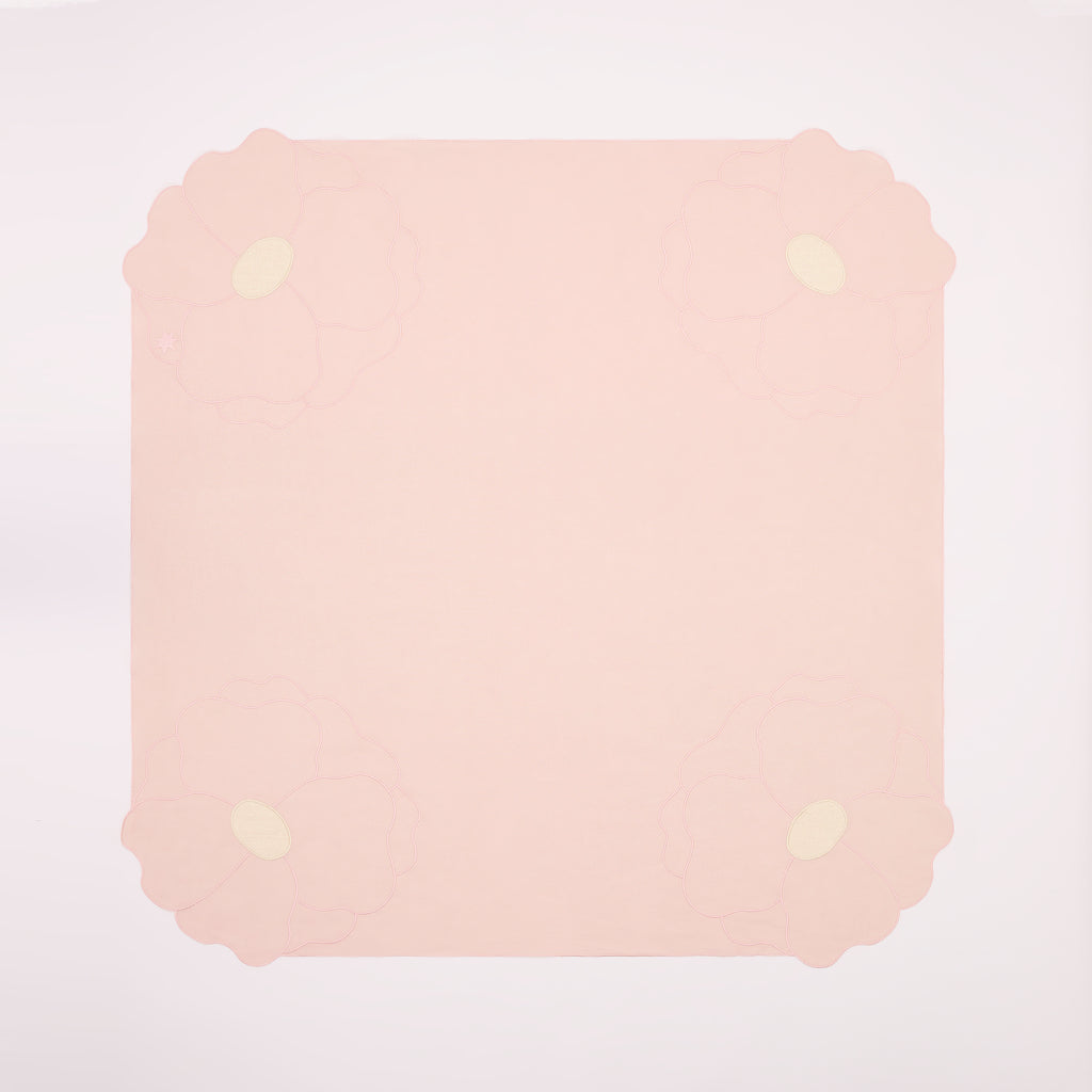 Wild Rose Tablecloth | Pink & Ivory