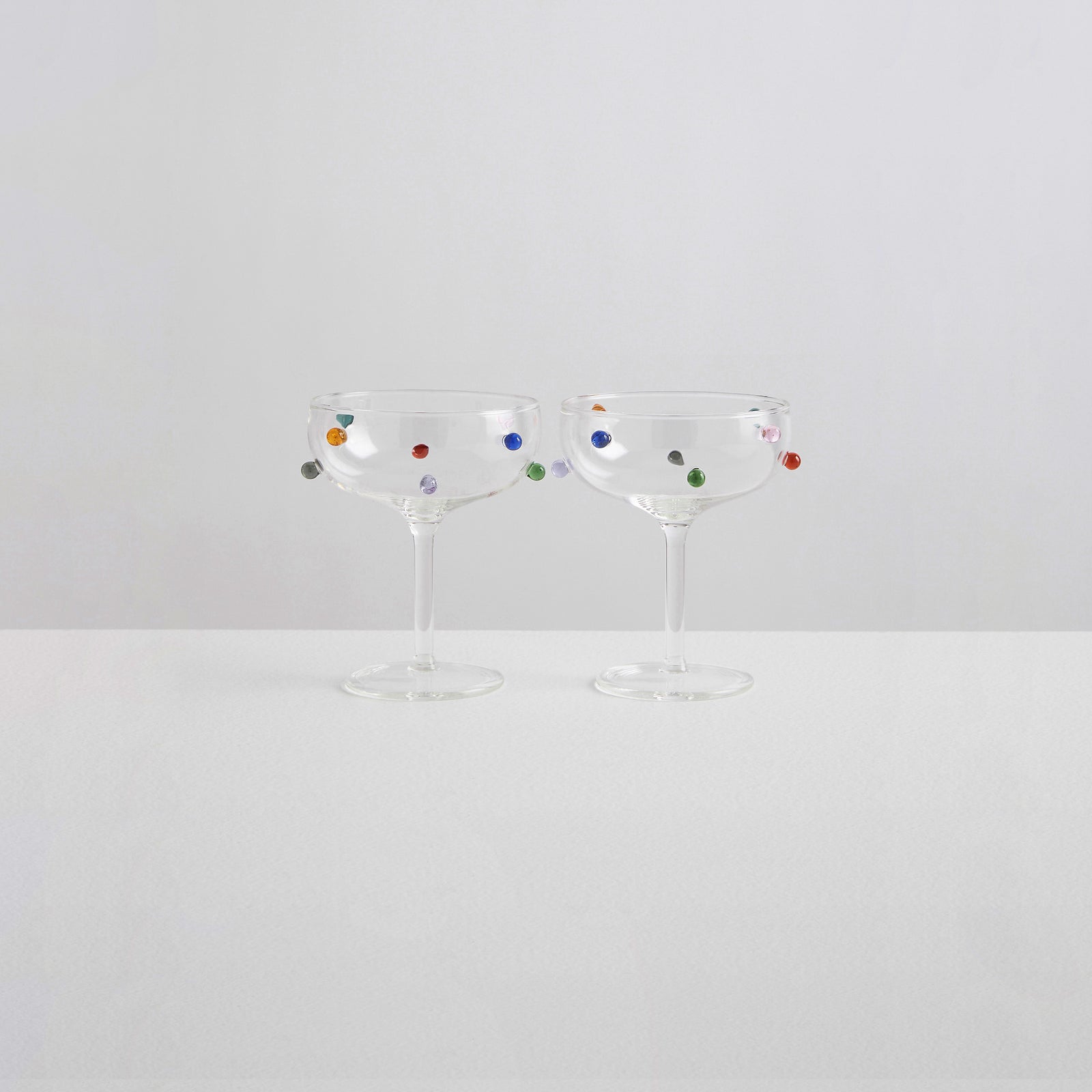 2 Pomponette Coupes | Clear & Multi