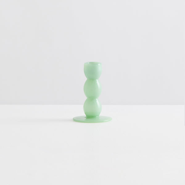 Demi Volute Candle Holder | Opaque Mint