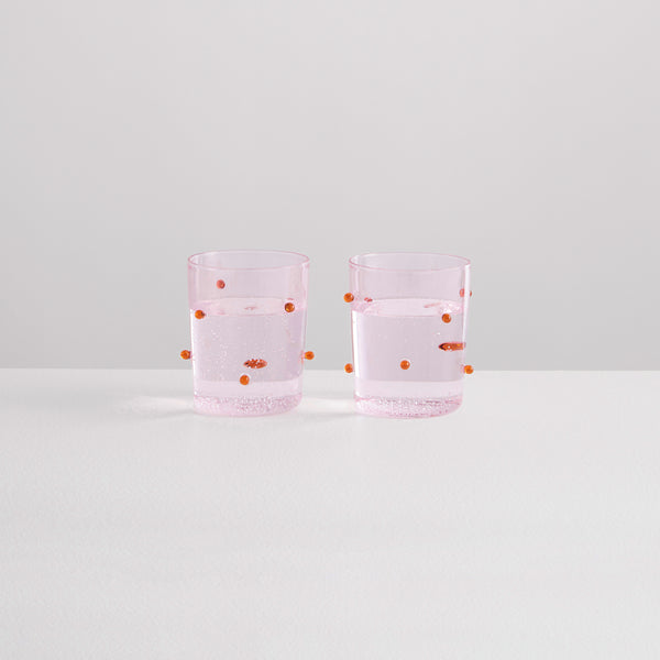 2 Pomponette Gobelets | Pink & Amber